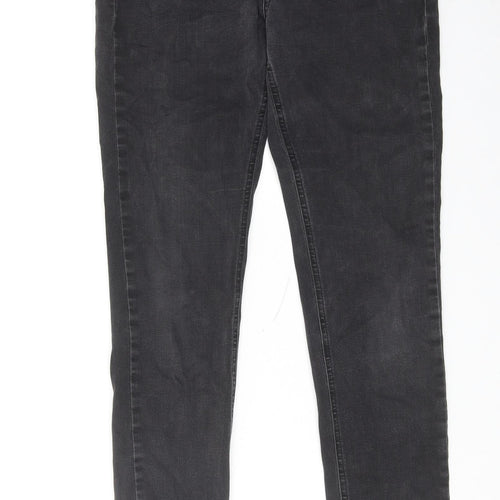 Jigsaw Womens Grey Cotton Skinny Jeans Size 30 in L30 in Regular Zip