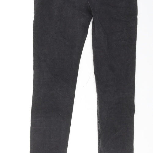 Jigsaw Womens Grey Cotton Skinny Jeans Size 30 in L30 in Regular Zip