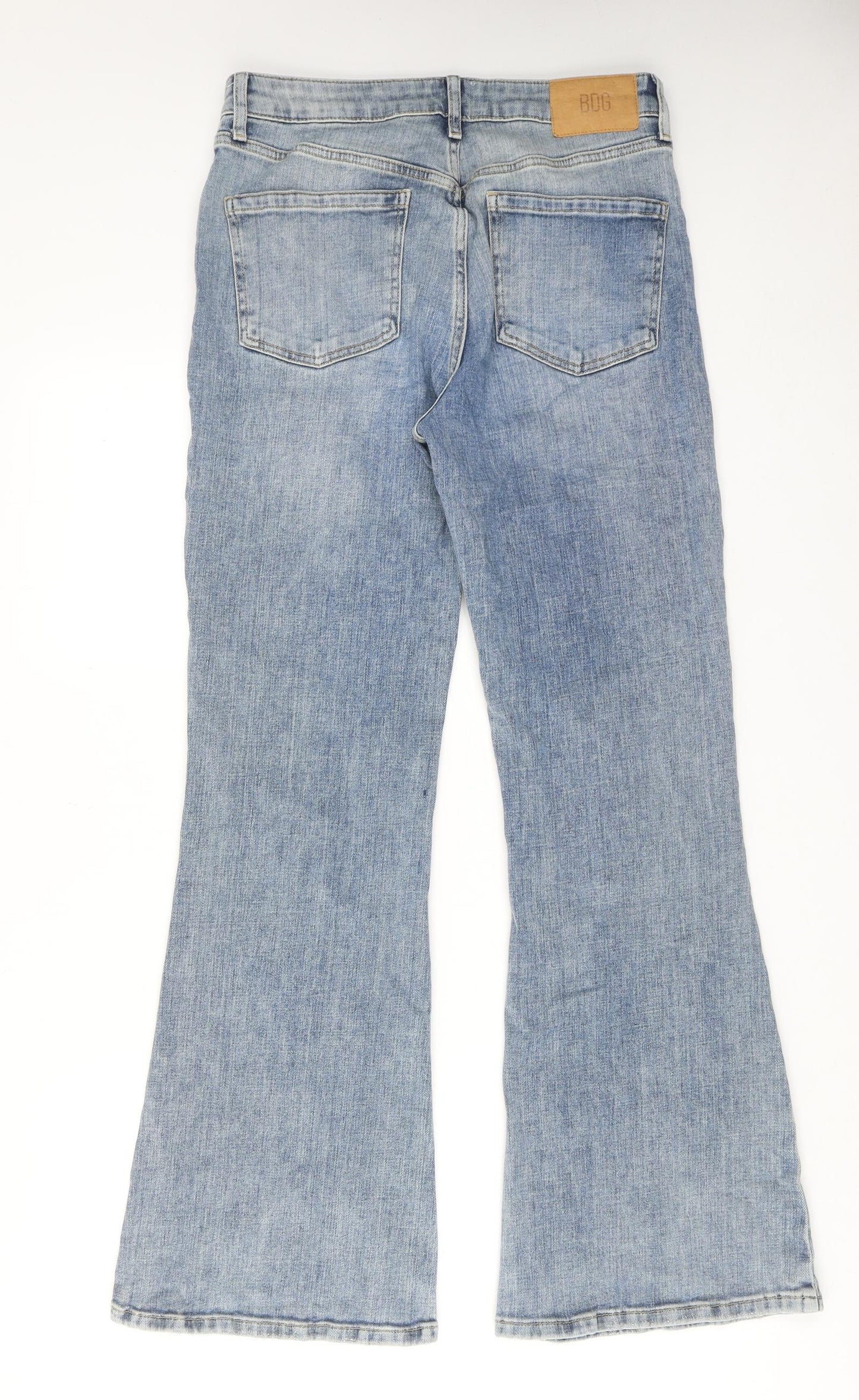BDG Womens Blue Cotton Flared Jeans Size 29 in L30 in Regular Zip