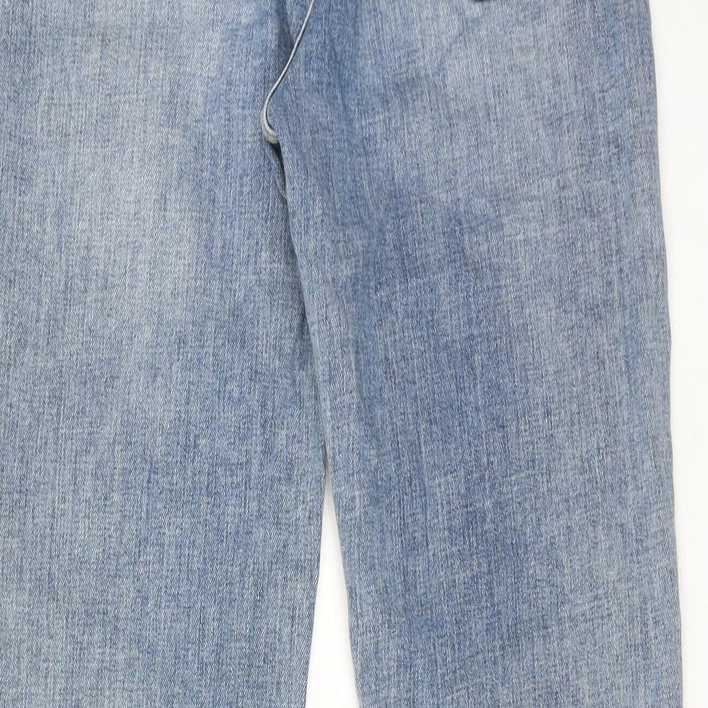 BDG Womens Blue Cotton Flared Jeans Size 29 in L30 in Regular Zip