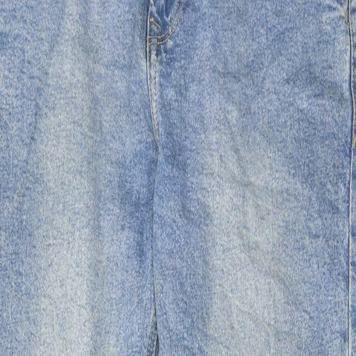 Zara Womens Blue Cotton Skinny Jeans Size 10 Regular Zip