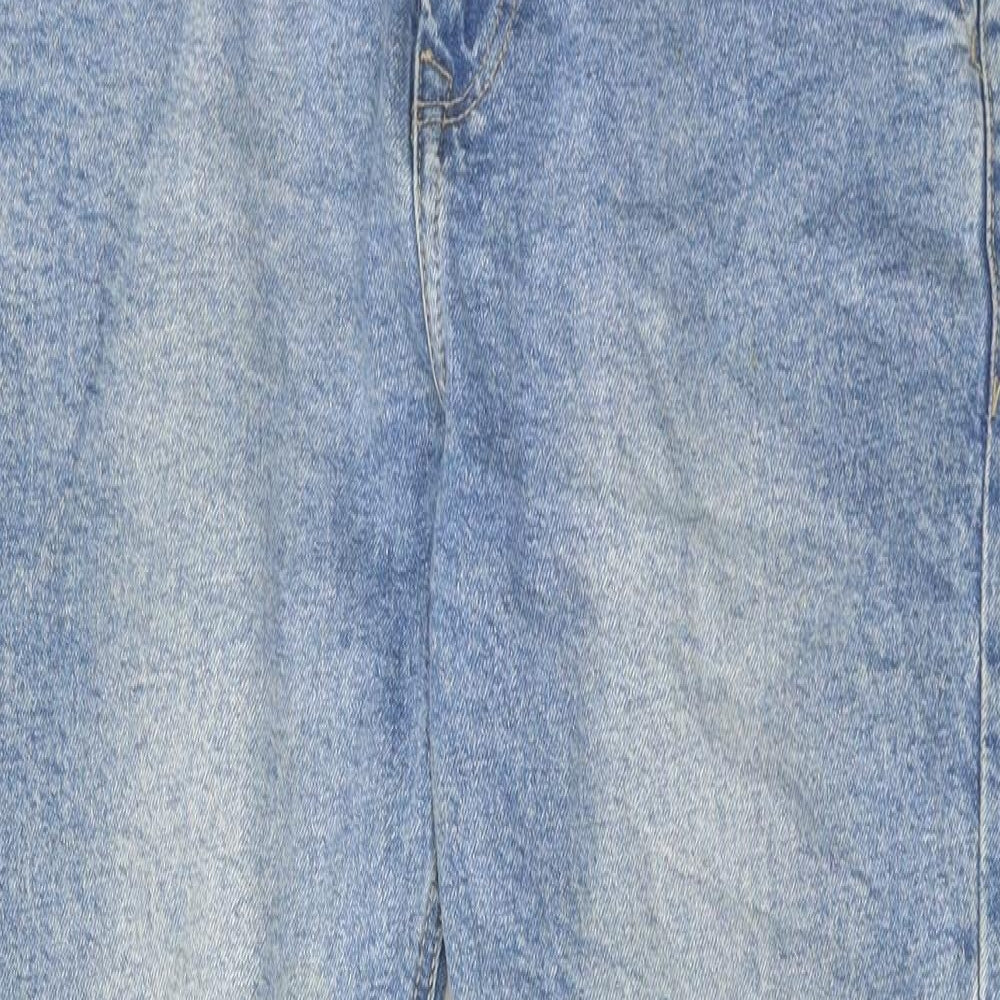 Zara Womens Blue Cotton Skinny Jeans Size 10 Regular Zip