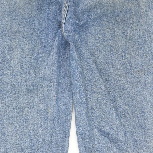 Zara Womens Blue Cotton Skinny Jeans Size 10 Regular Zip