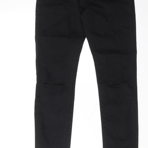 Girl vivi Womens Black Cotton Skinny Jeans Size 10 Regular Zip