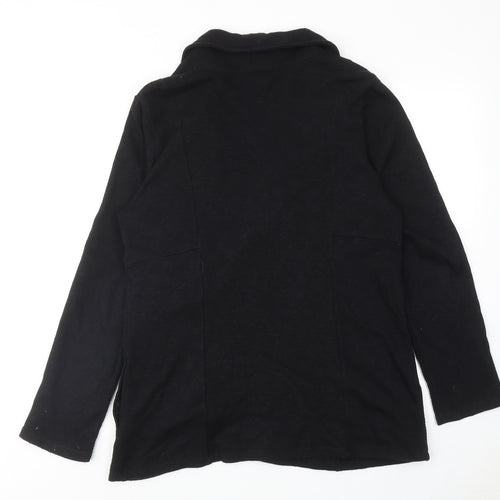 I.N.C Womens Black Cotton Jacket Size XL Zip