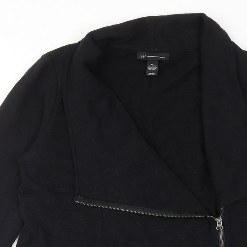 I.N.C Womens Black Cotton Jacket Size XL Zip