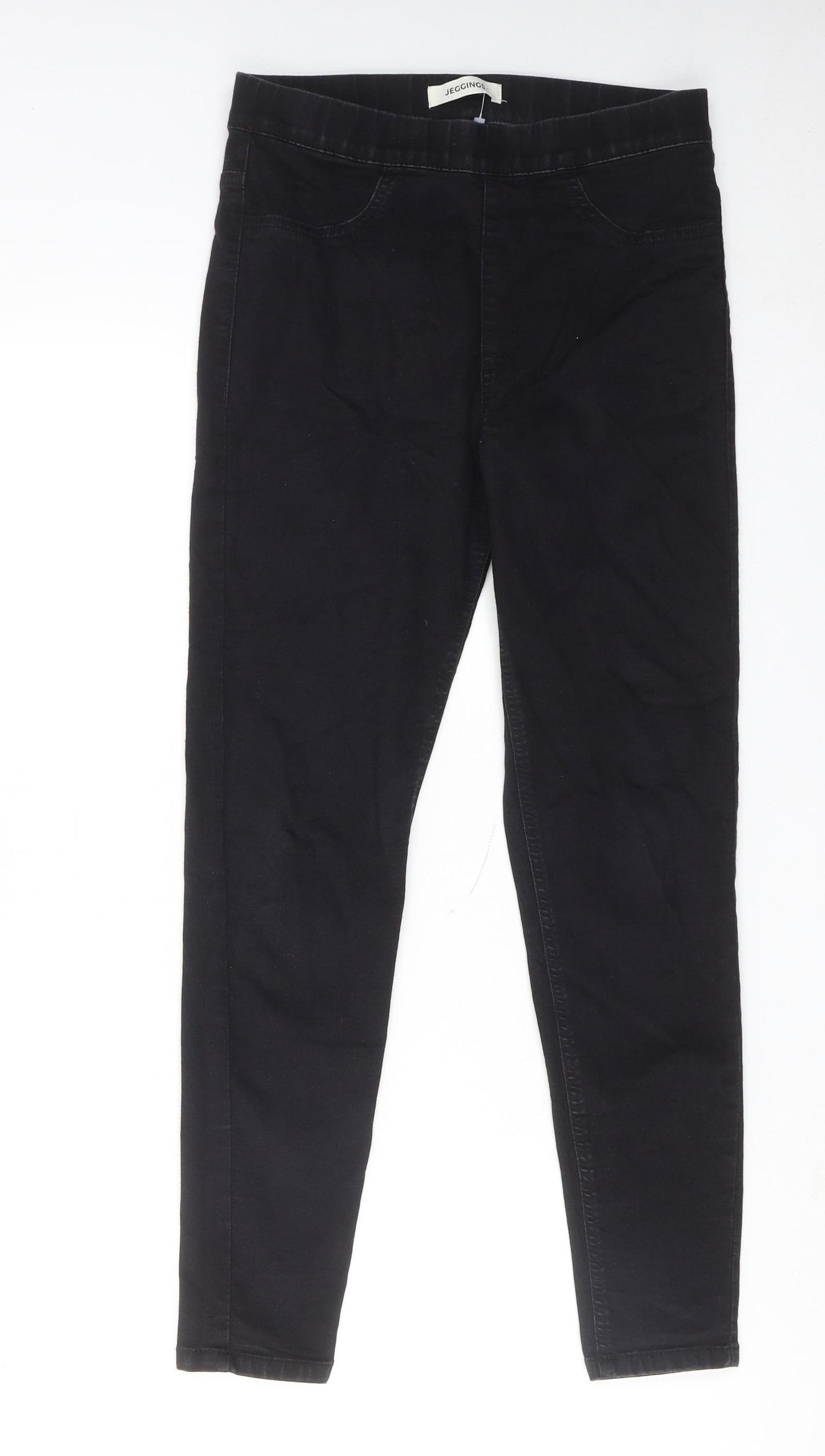 Marks and Spencer Womens Black Cotton Jegging Jeans Size 10 Regular