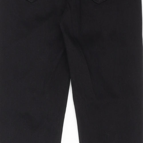 Alisa Sonya Womens Black Cotton Skinny Jeans Size 12 Regular Zip