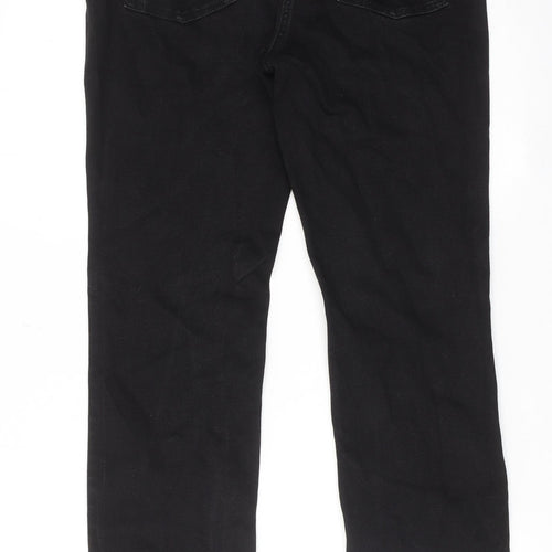 NEXT Womens Black Cotton Skinny Jeans Size 12 Slim Zip