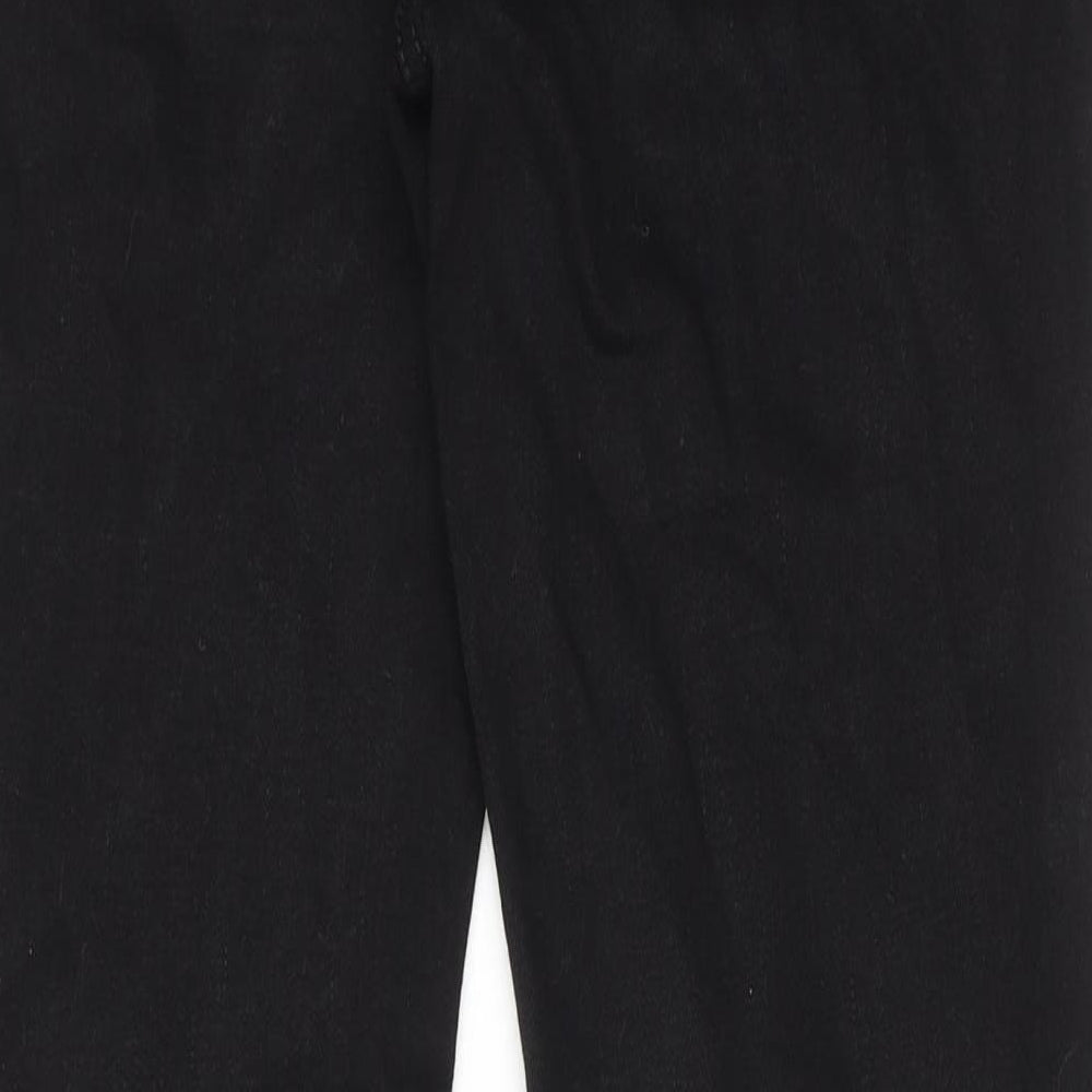 NEXT Womens Black Cotton Skinny Jeans Size 12 Slim Zip