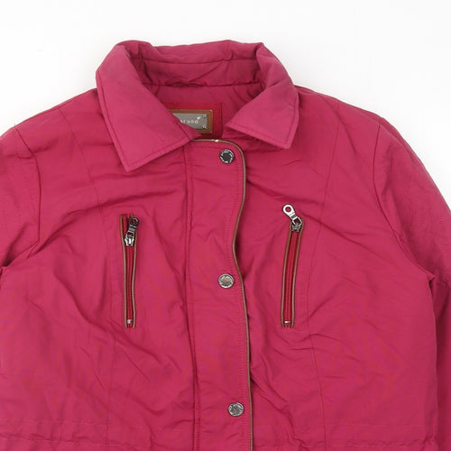 Per Una Womens Pink Jacket Size 12 Zip