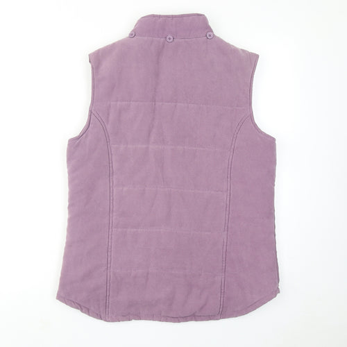 EWM Womens Purple Gilet Jacket Size S Zip