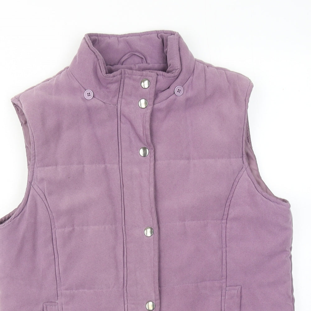 EWM Womens Purple Gilet Jacket Size S Zip