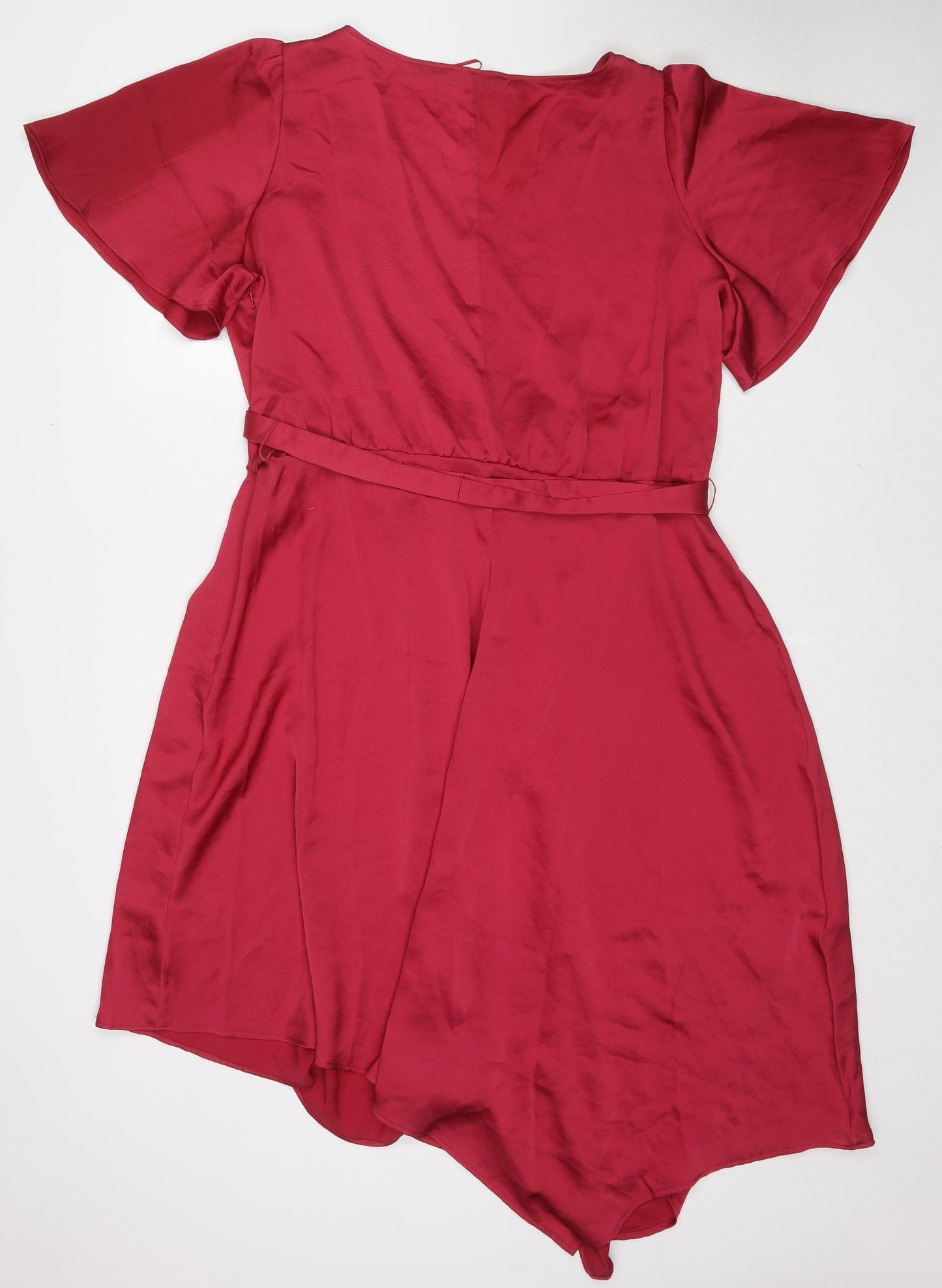 Marks and Spencer Womens Pink Polyester Trapeze & Swing Size 24 V-Neck Pullover