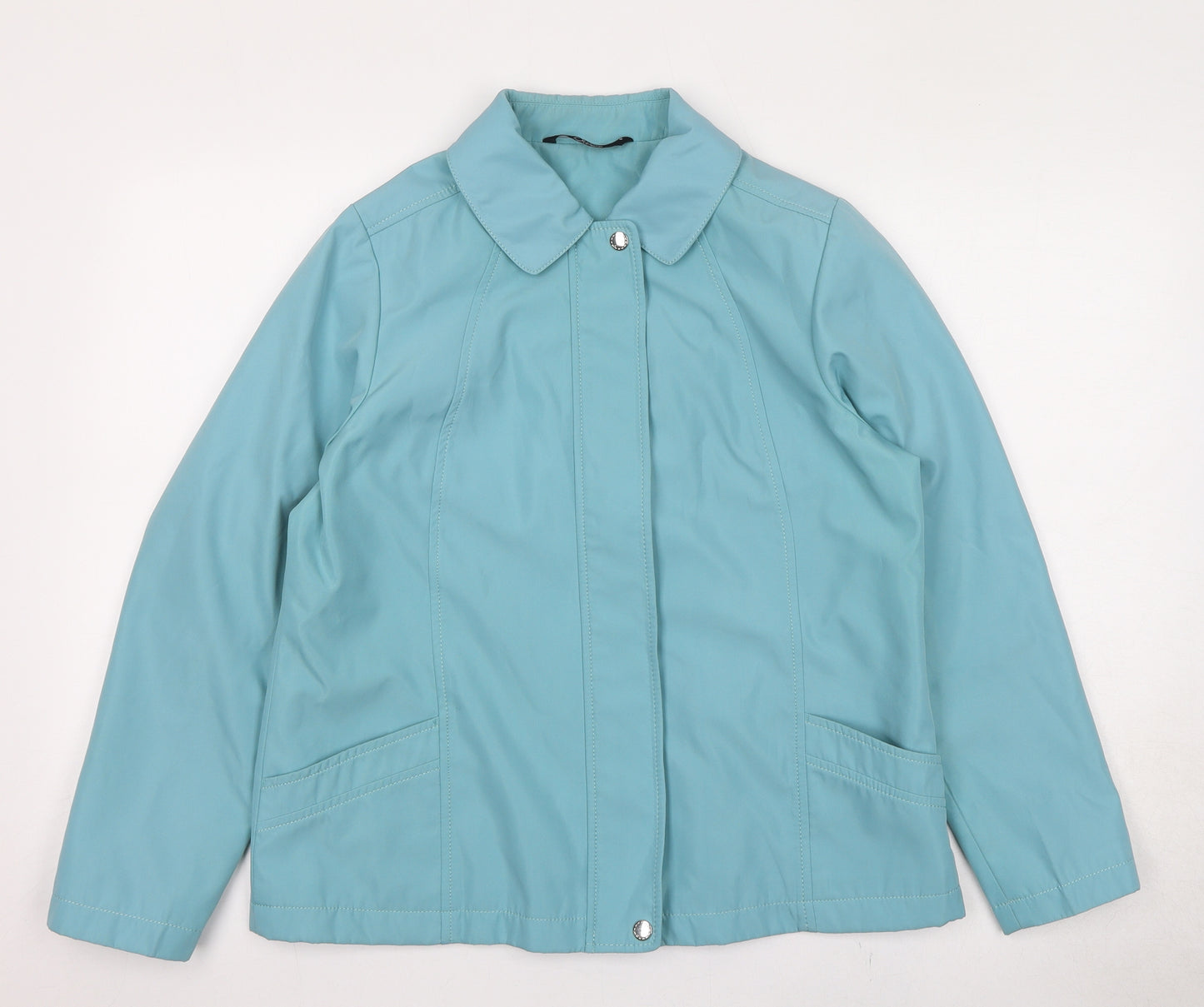 BM Collection Womens Blue Jacket Size 10 Zip
