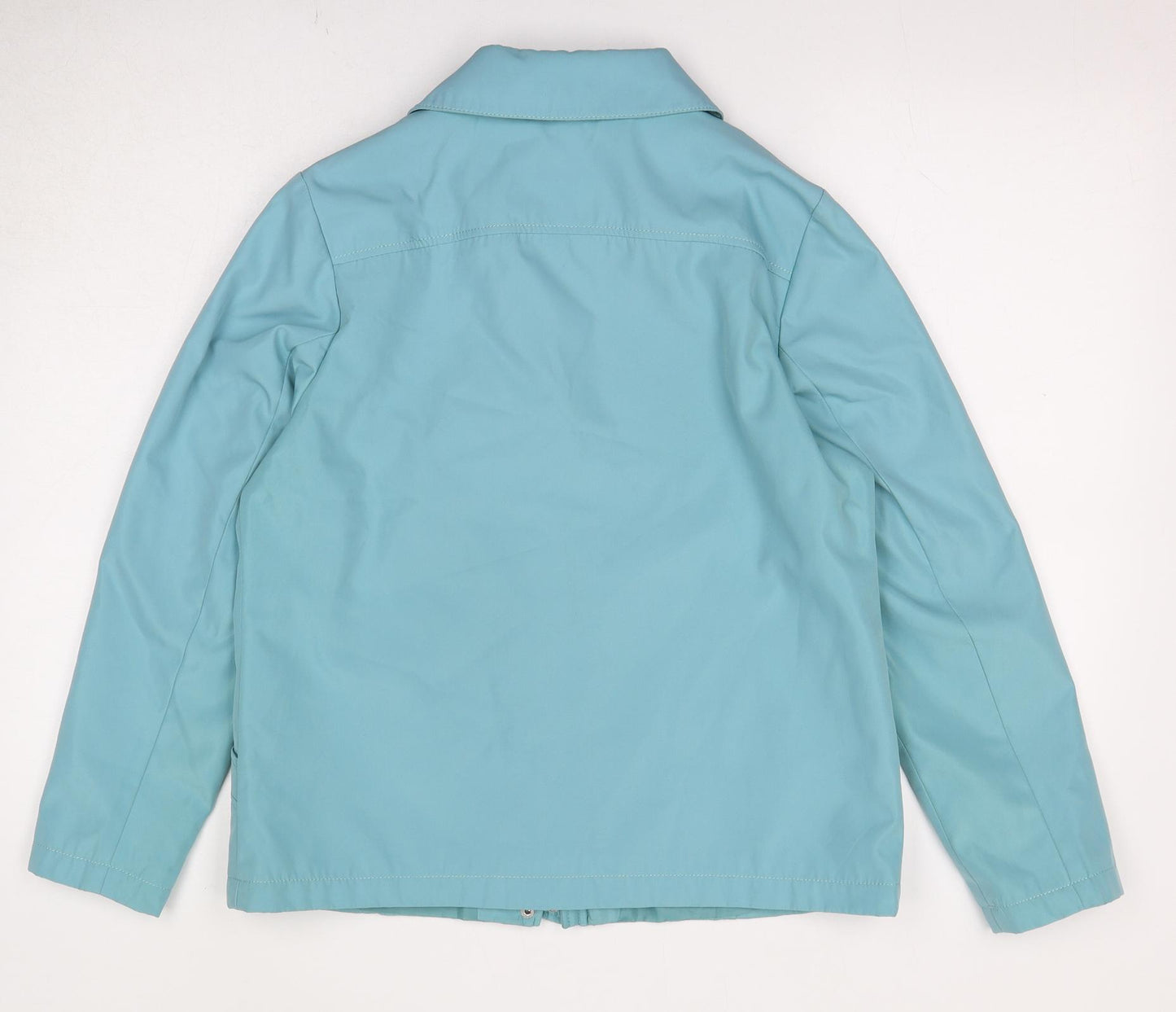 BM Collection Womens Blue Jacket Size 10 Zip