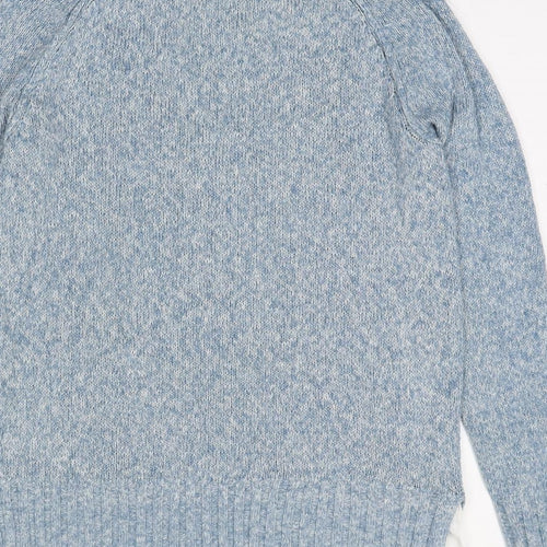 Ralph Lauren Womens Blue Collared Cotton Pullover Jumper Size S - Shirt Insert