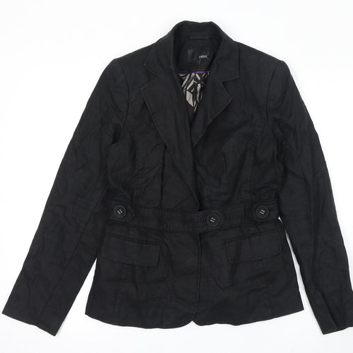 NEXT Womens Black Jacket Size 10 Button