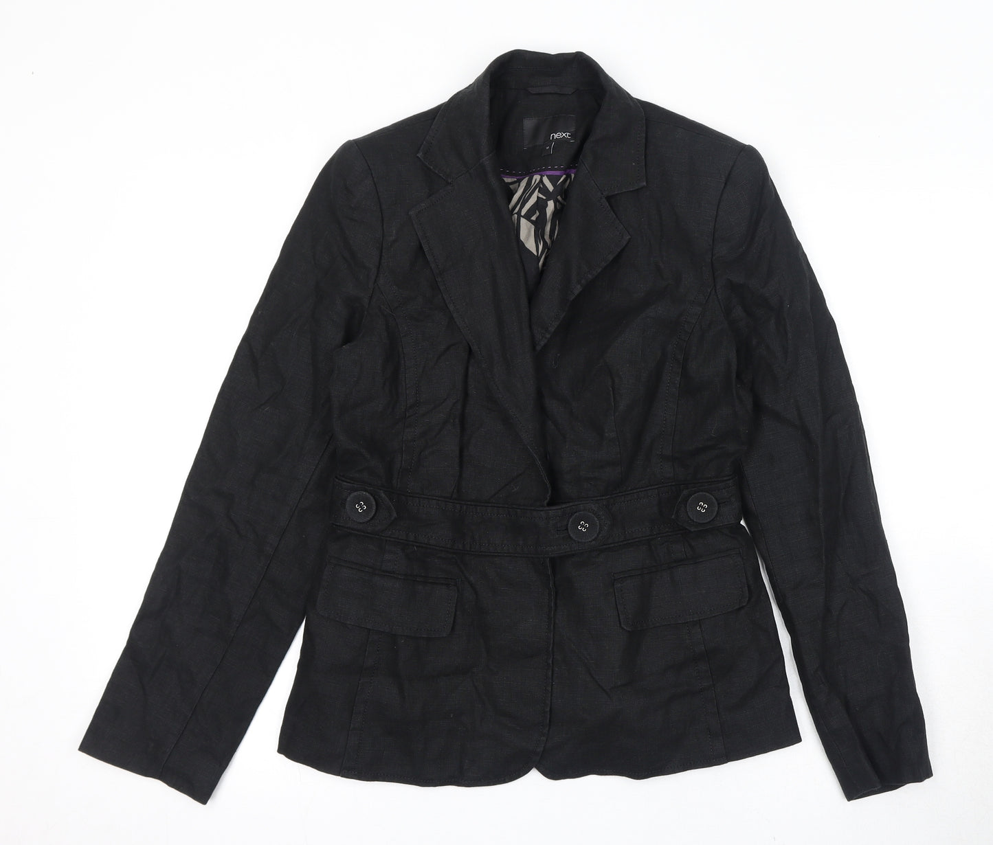 NEXT Womens Black Jacket Size 10 Button