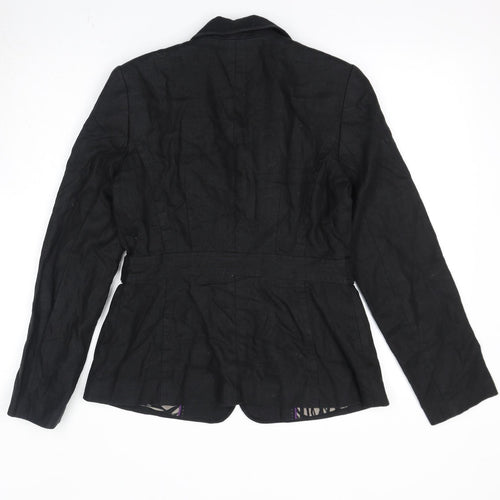 NEXT Womens Black Jacket Size 10 Button