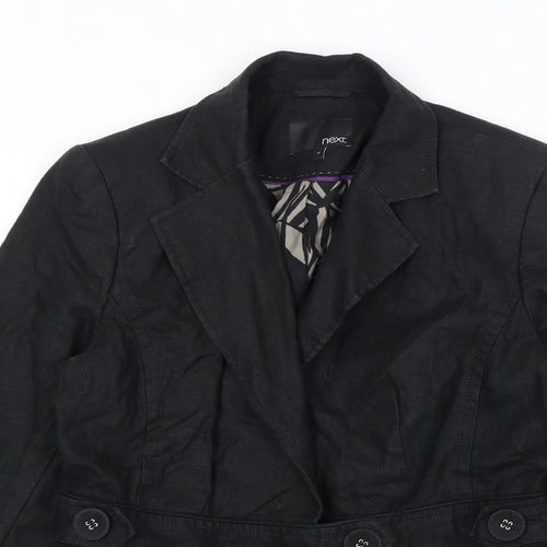NEXT Womens Black Jacket Size 10 Button
