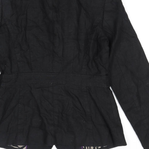 NEXT Womens Black Jacket Size 10 Button