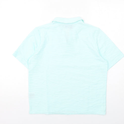 Honor Millburn Womens Green Polyester Basic Polo Size 10 Collared - Size 10-12