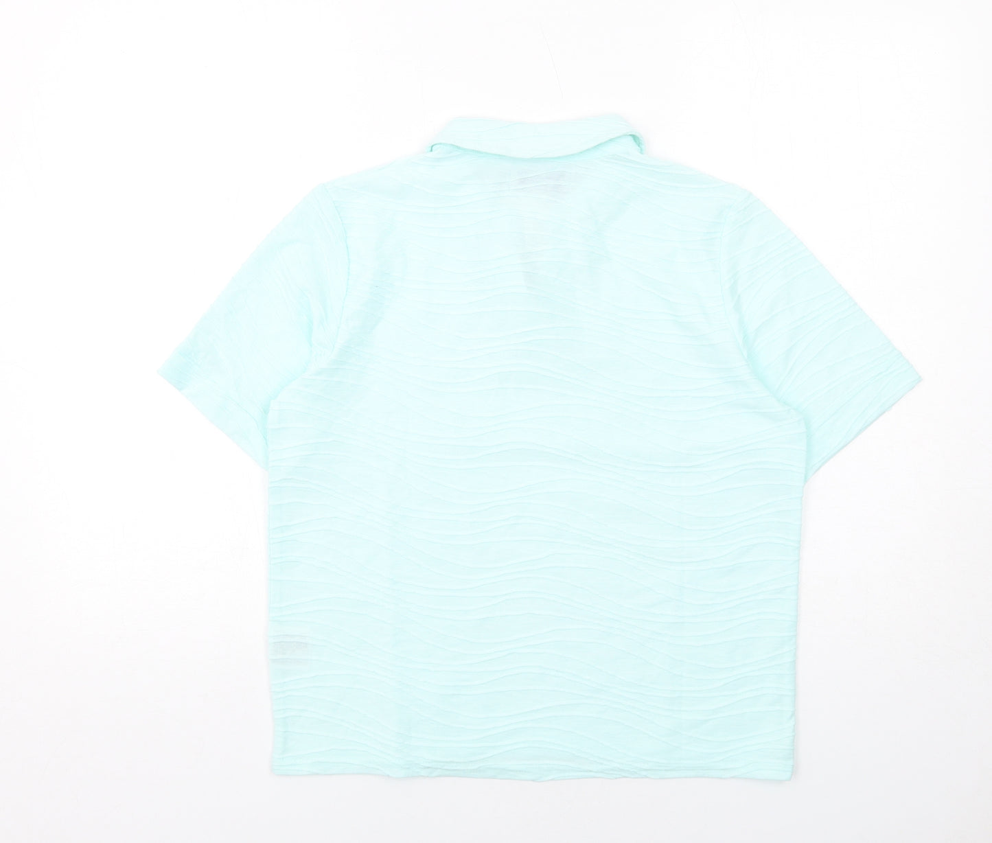 Honor Millburn Womens Green Polyester Basic Polo Size 10 Collared - Size 10-12