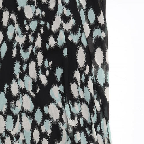 French Connection Womens Black Geometric Polyester Maxi Size M Round Neck Pullover