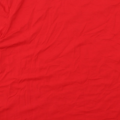 Gerry Weber Womens Red Polyester Basic T-Shirt Size 20 Scoop Neck