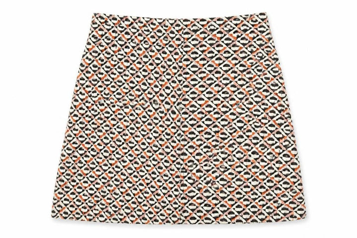 Pull&Bear Womens Multicoloured Geometric Polyester A-Line Skirt Size M