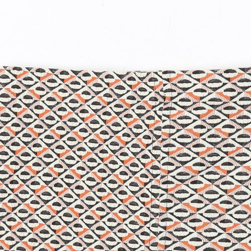 Pull&Bear Womens Multicoloured Geometric Polyester A-Line Skirt Size M