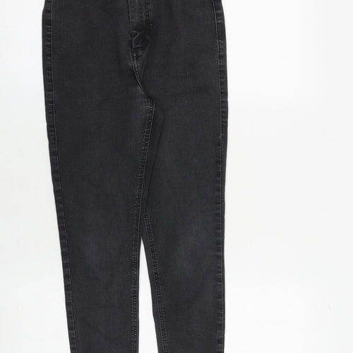 Topshop Womens Grey Cotton Skinny Jeans Size 24 in Slim Zip