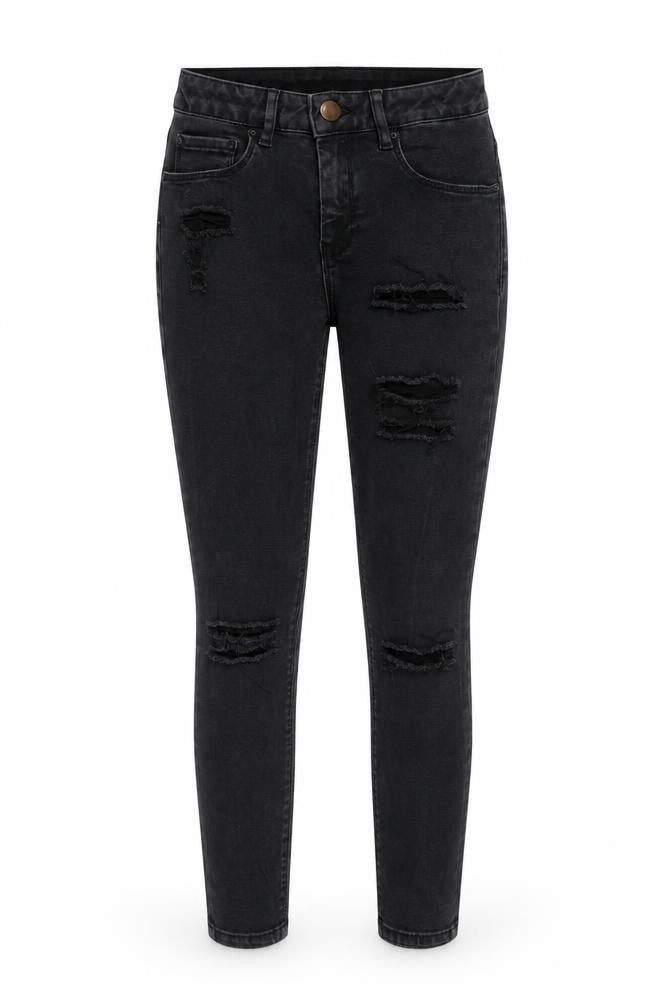 ASOS Womens Black Cotton Skinny Jeans Size 26 in Regular Zip
