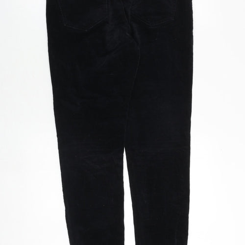 Joe Fresh Womens Black Cotton Trousers Size 29 in Regular Zip