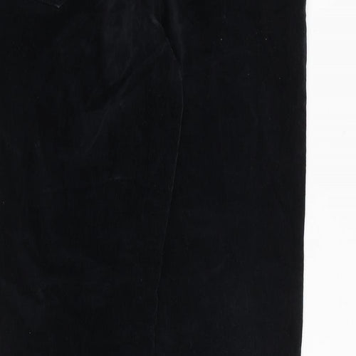 Joe Fresh Womens Black Cotton Trousers Size 29 in Regular Zip