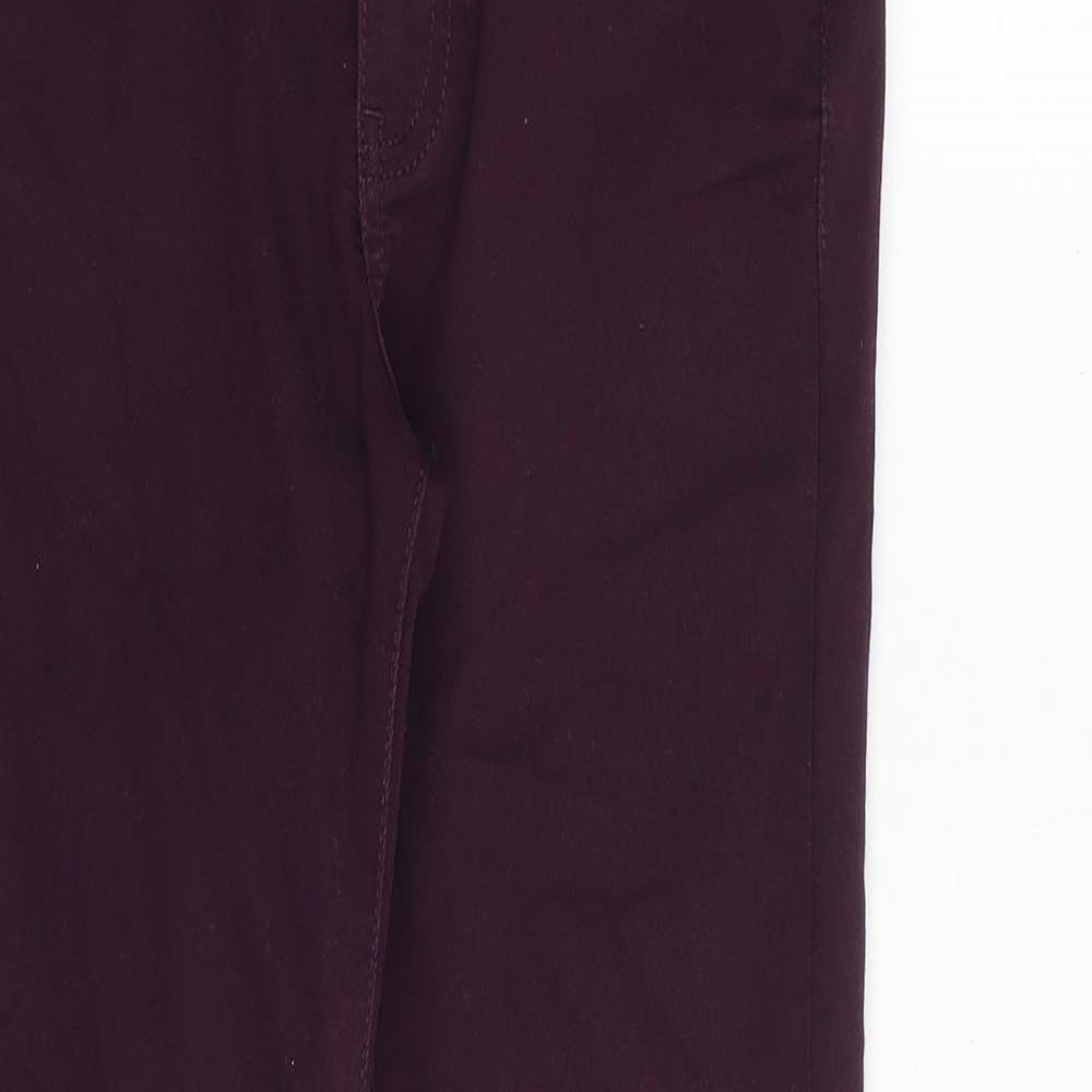 Waredenim Womens Purple Cotton Skinny Jeans Size 12 Regular Zip