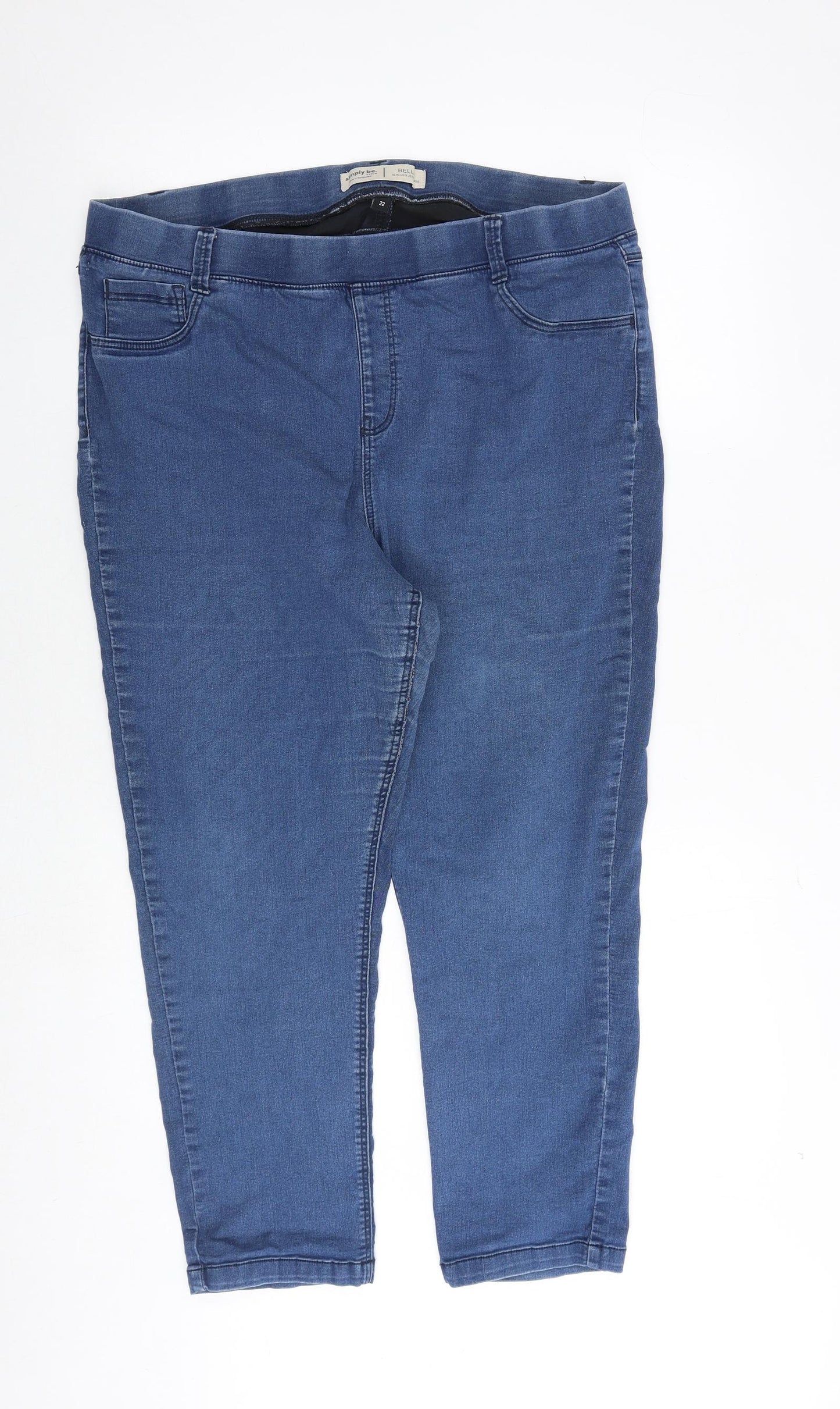Simply Be Womens Blue Cotton Jegging Jeans Size 22 Regular