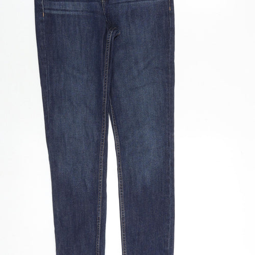 H&M Mens Blue Cotton Skinny Jeans Size 28 in L32 in Slim Zip