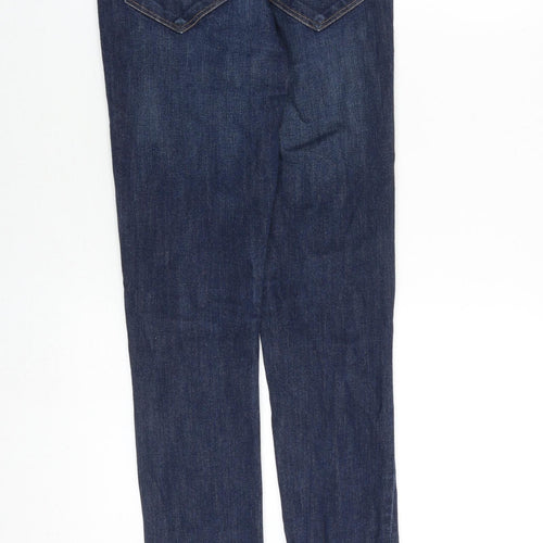 H&M Mens Blue Cotton Skinny Jeans Size 28 in L32 in Slim Zip