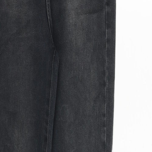 River Island Womens Grey Cotton Skinny Jeans Size 8 Regular Zip