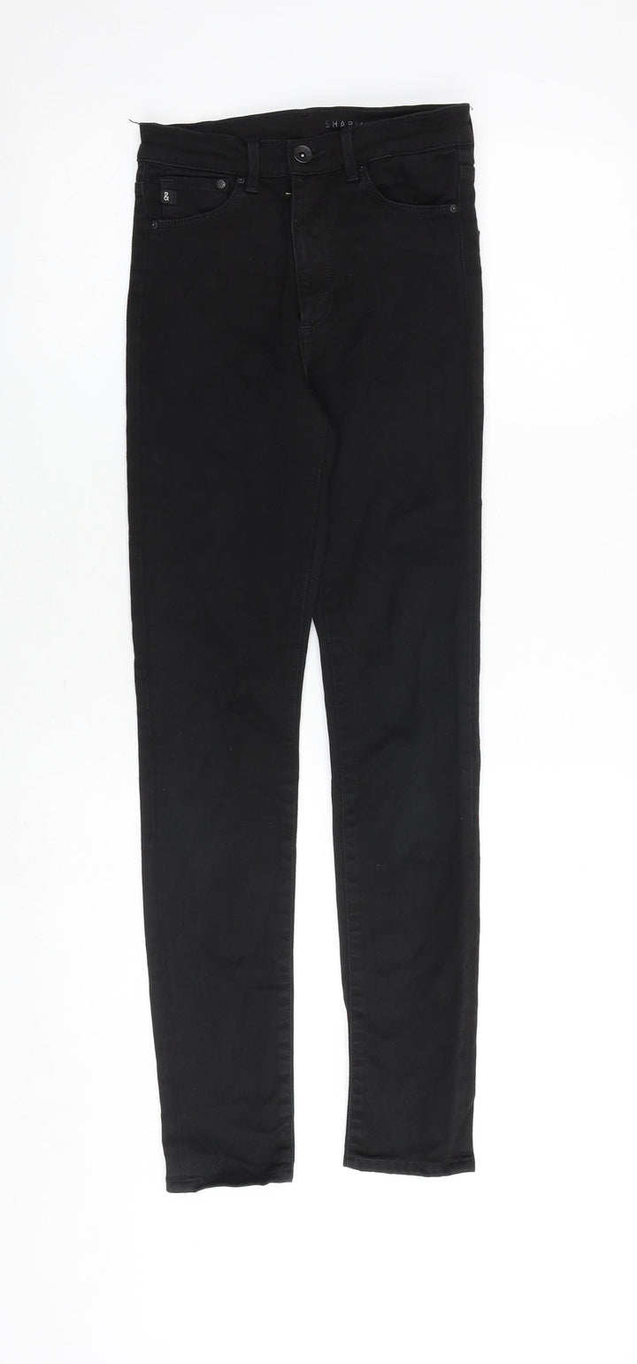 H&M Womens Black Cotton Skinny Jeans Size 26 in L32 in Regular Zip