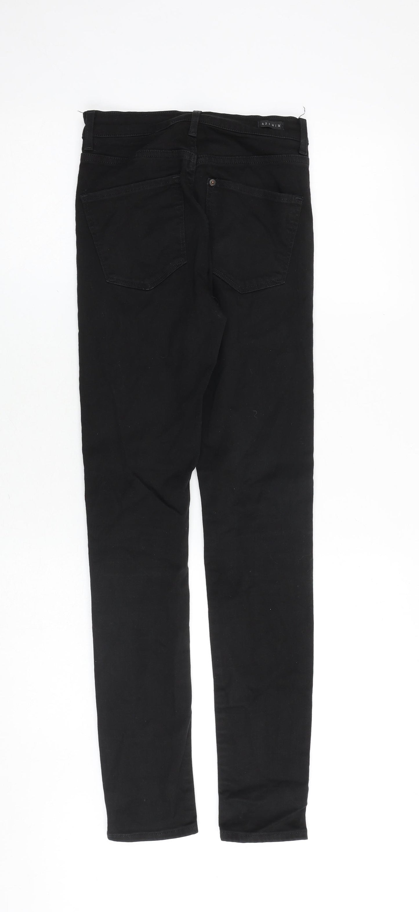 H&M Womens Black Cotton Skinny Jeans Size 26 in L32 in Regular Zip
