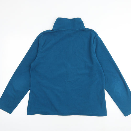 Yessica Womens Blue Jacket Size L Zip