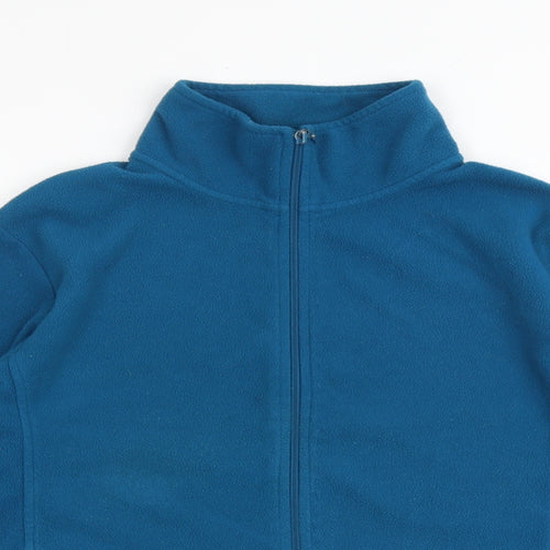 Yessica Womens Blue Jacket Size L Zip