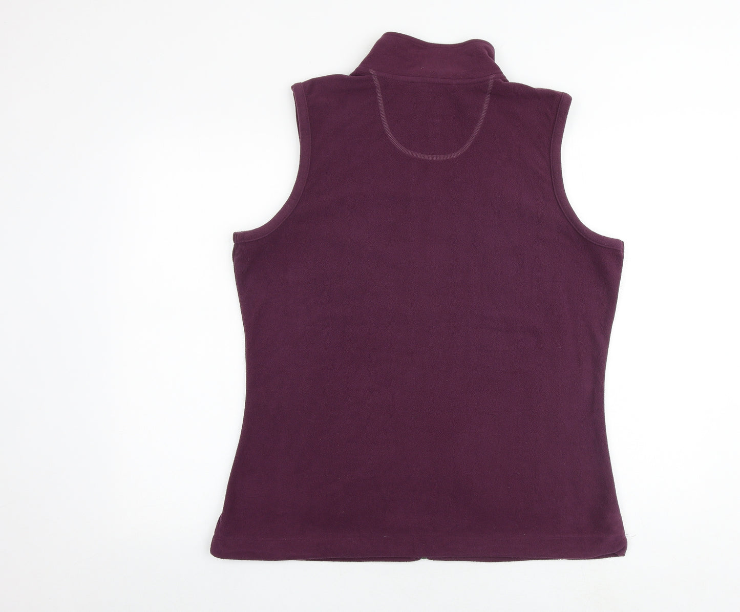 Crane Womens Purple Gilet Jacket Size 16 Zip