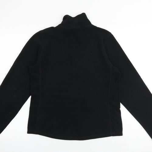 Gap Womens Black Polyester Pullover Sweatshirt Size S Zip