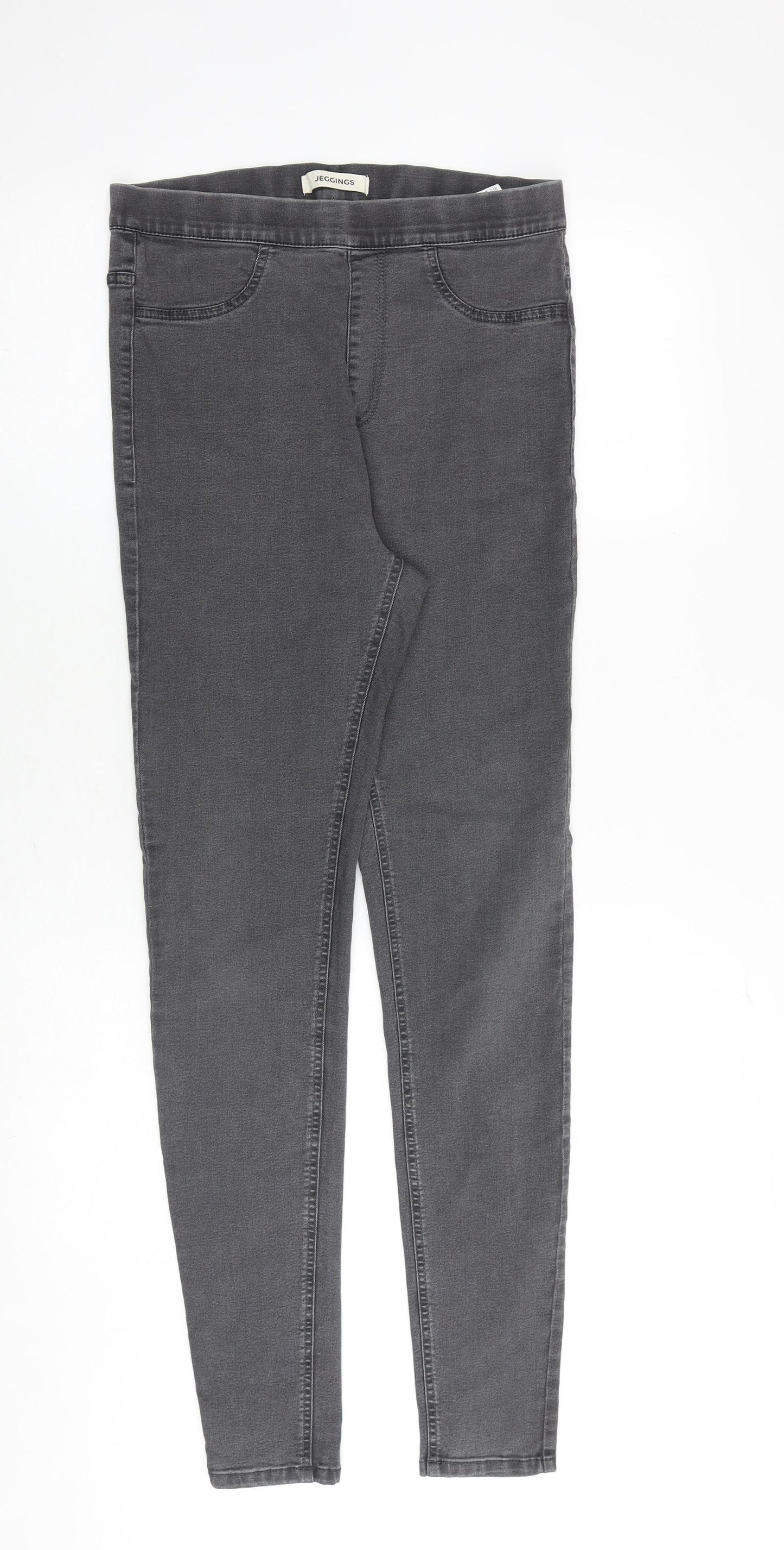 Marks and Spencer Womens Grey Cotton Jegging Jeans Size 10 Regular