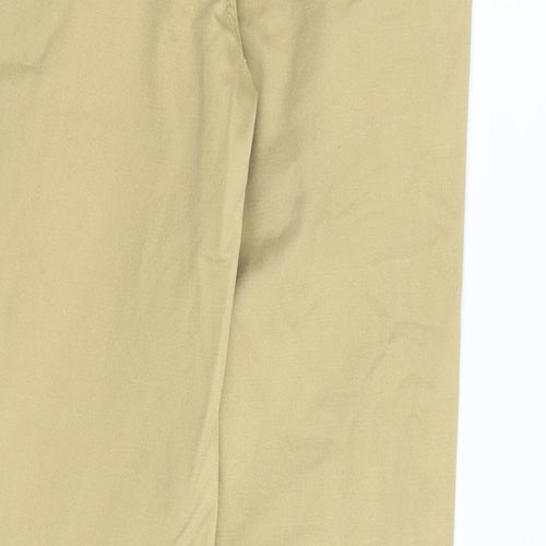 Topman Mens Beige Cotton Chino Trousers Size 28 in Regular Button