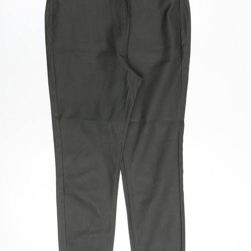 NEXT Womens Grey Viscose Trousers Size 14 Regular